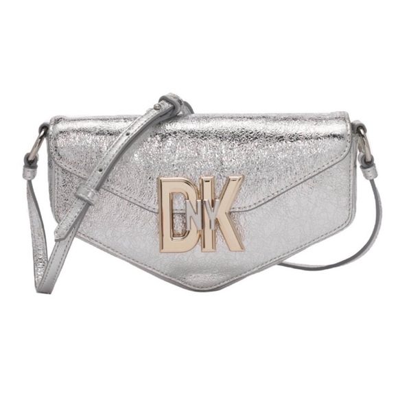 DKNY • Silver Milano Downtown Crossbody Bag - Picture 1 of 12